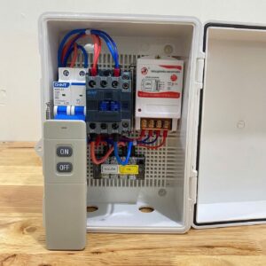 Tủ điều khiển bơm 1 pha 1–3HP điều khiển từ xa 3000m chống nước