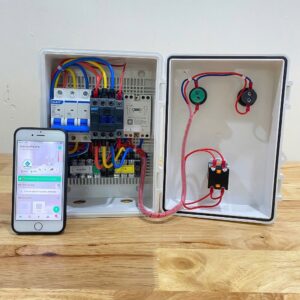 Tủ điều khiển máy bơm 3 pha 1-5HP Wifi lắp đặt trong nhà