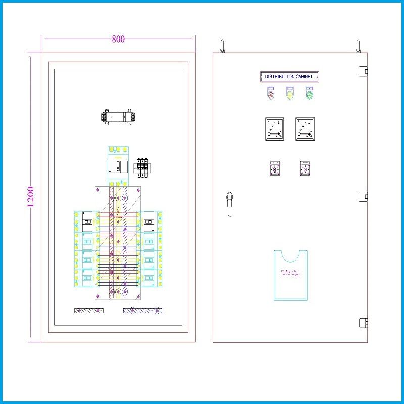 Thiết kế tủ điện theo yêu cầu công suất 1 pha 3 pha, phù hợp nhà dân, trang trại và xưởng sản xuất